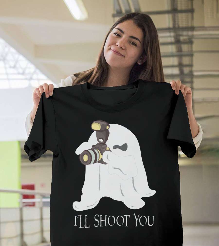 I'll Shoot You Ghost Photographer Halloween T-Shirt