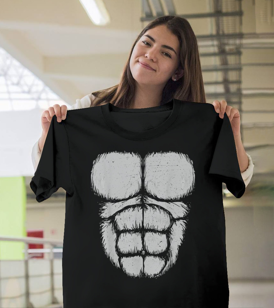 Gorilla Muscles Funny Animal Halloween T-Shirt