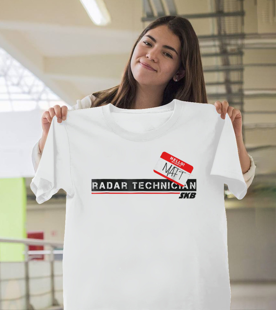 Hello My Name Is Matt Radar Technician Halloween Costumes SKB T-Shirt