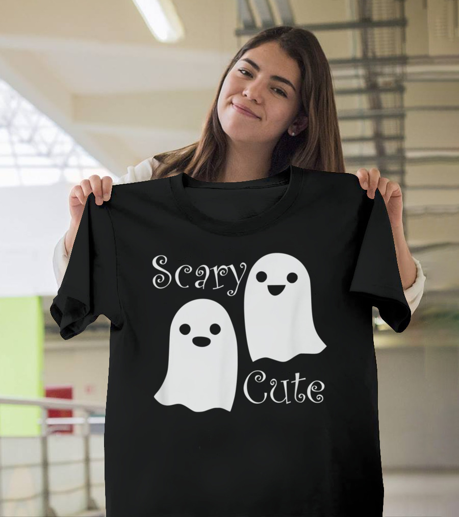 Scary Cute Halloween Emoji Ghosts T-Shirt