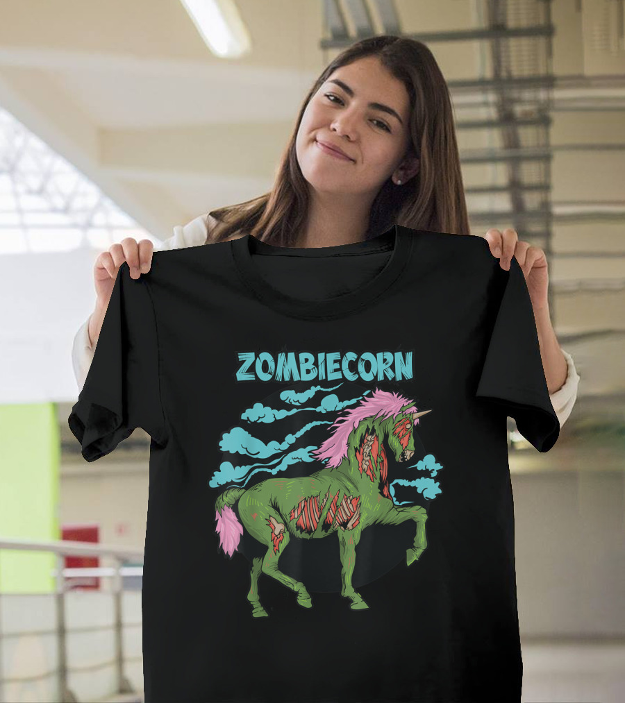 Zombiecorn Scary Halloween Horse Monster T-Shirt