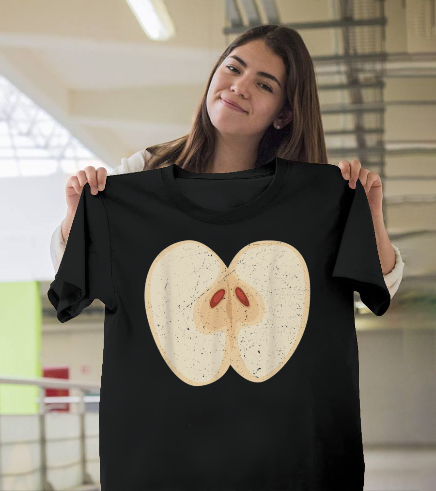 Juicy Red Apple Hilarious Fruit Lover Humor T-Shirt