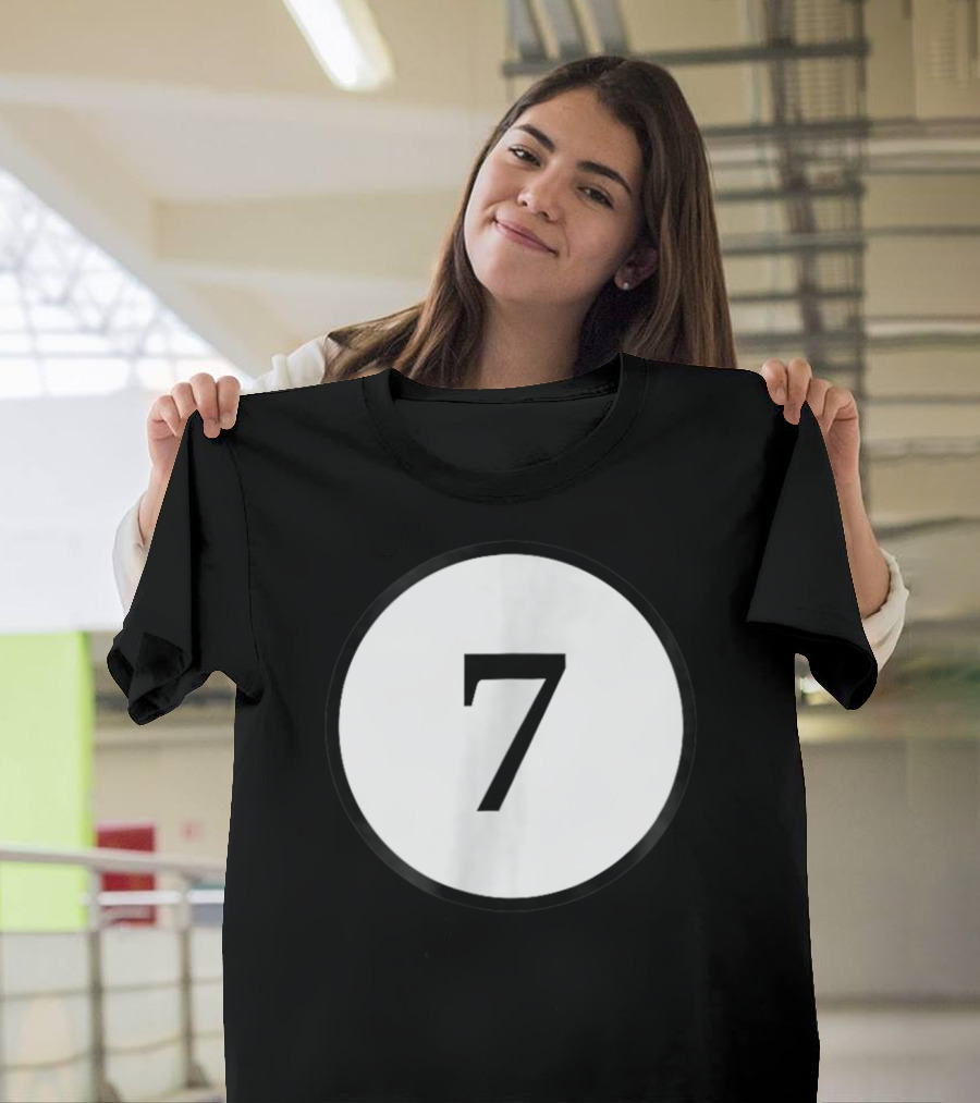 Pool Ball 7 Halloween Costume Group Number T-Shirt