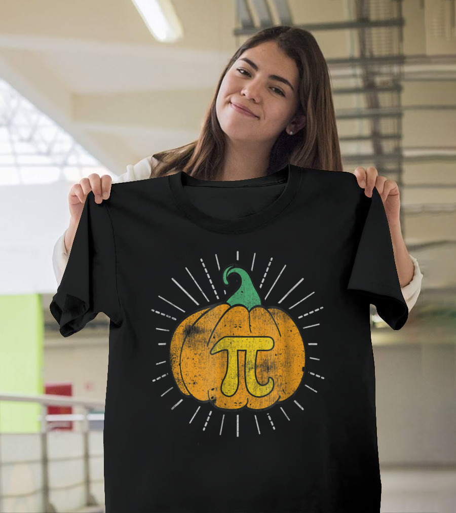Pumpkin Pi Pie Autumn Math Humor T-Shirt