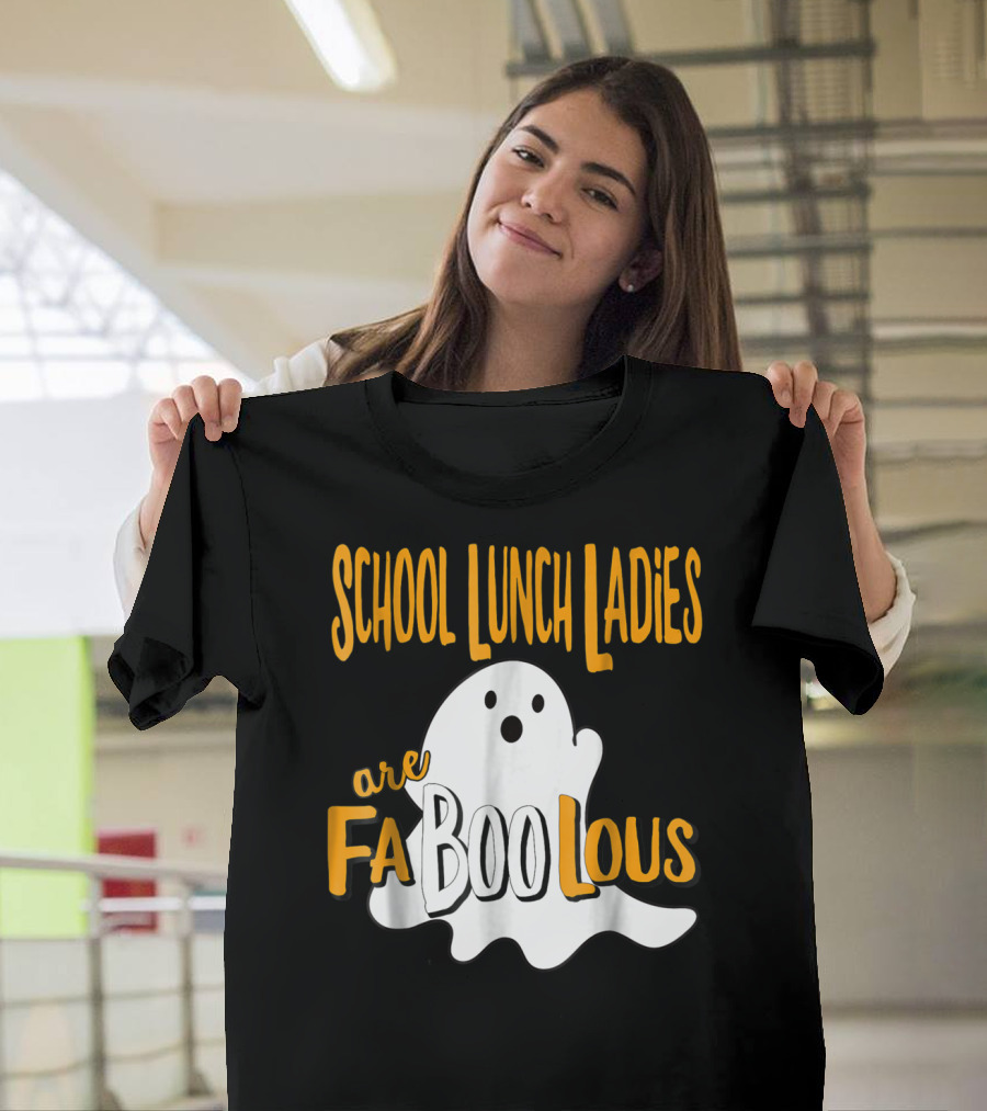 School Lunch Ladies Are Faboolous Ghost T-Shirt
