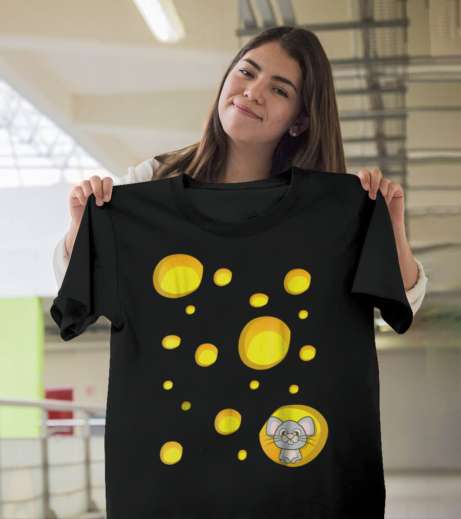 Swiss Cheese Mouse Bubbles T-Shirt