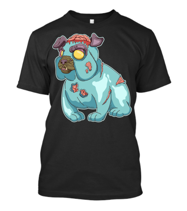 Zombie Bulldog Brains Monster T-Shirt