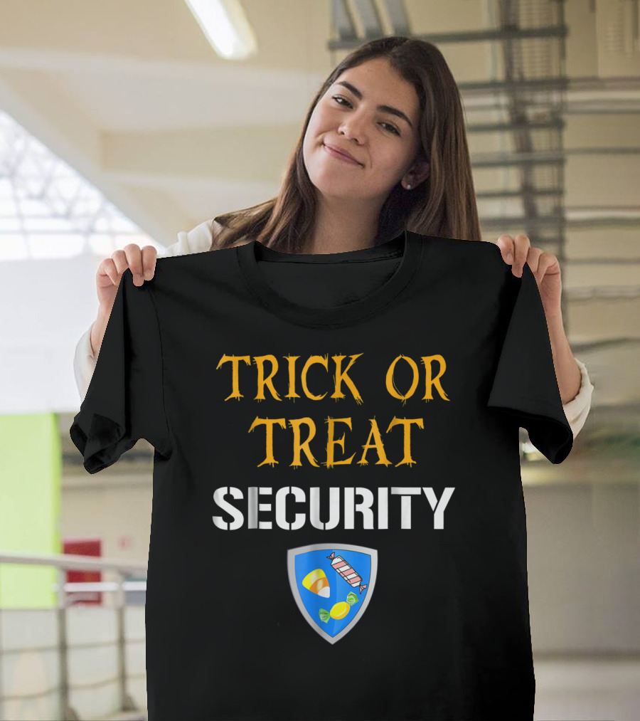 Trick Or Treat Security Halloween Candy Shield T-Shirt