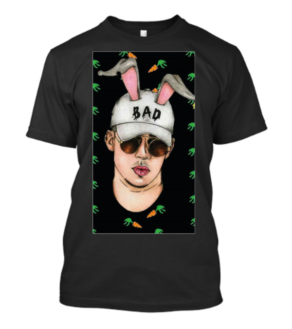 Bad Bunny Hat Bunny Ears Sunglasses Carrot T-Shirt