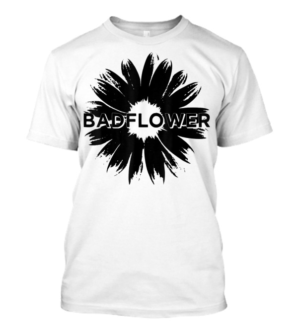 Badflower Grunge Black Petal Flower Merchandise T-Shirt