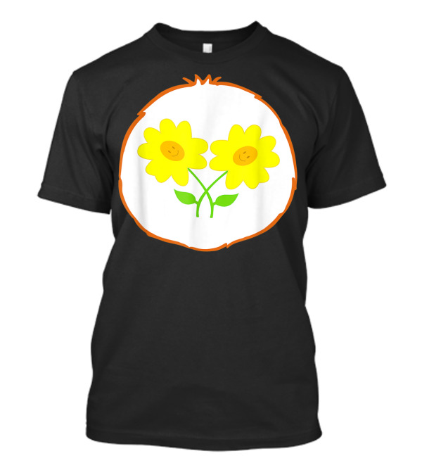 Bear Costume Funny Friend For Bear Smiling Flowers T-Shirt
