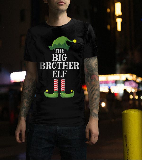 The Big Brother Elf Matching Family Christmas Group T-Shirt