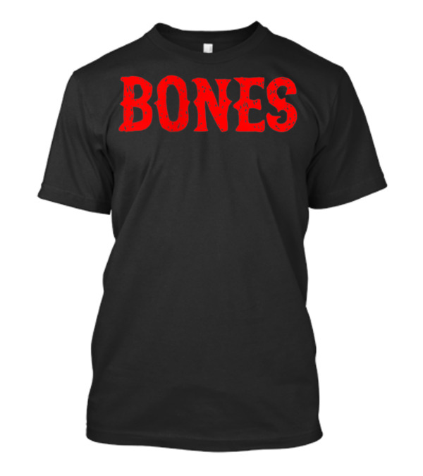 Bones St Marys Pirate Club Retro Red Text T-Shirt
