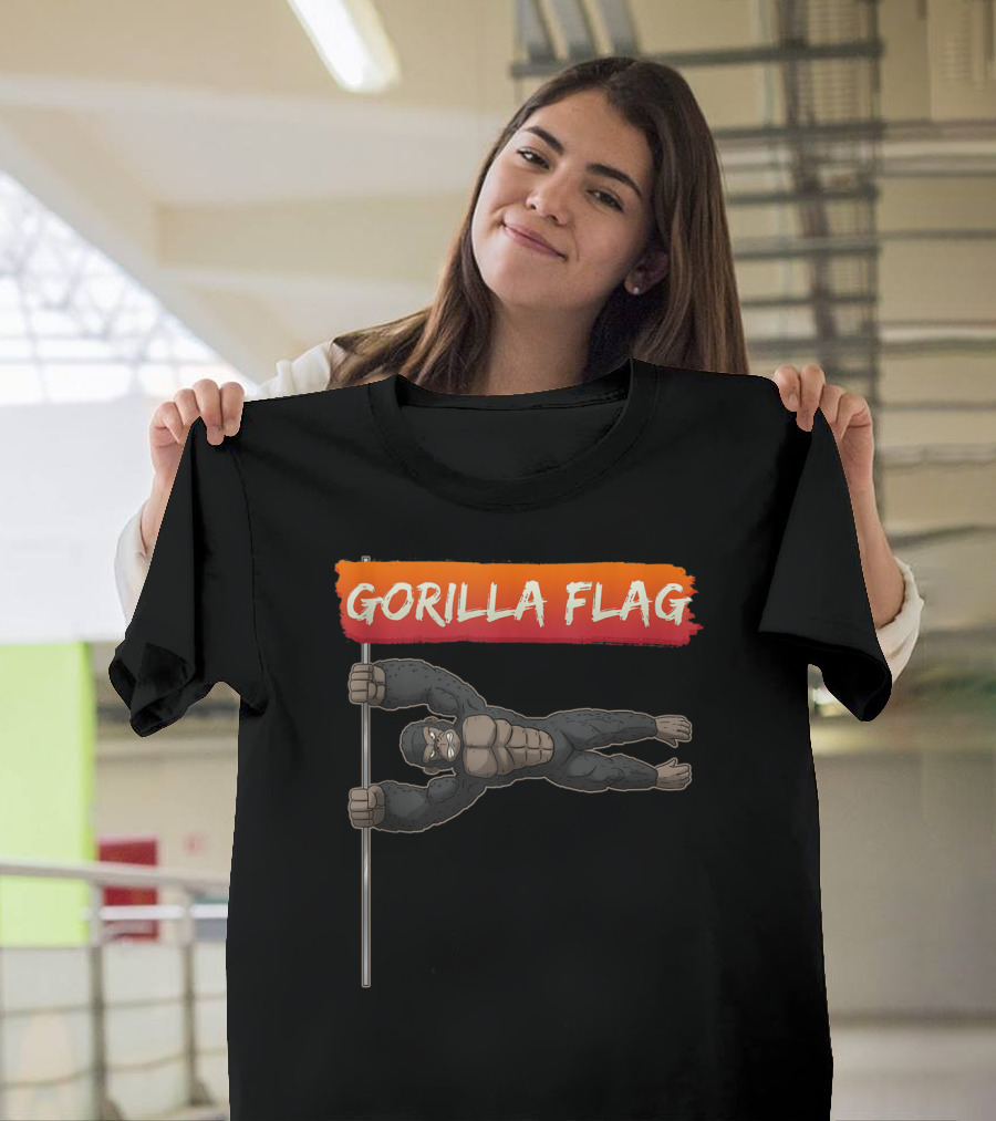 Gorilla Flag Calisthenics Human Flag Strong Gorilla T-Shirt