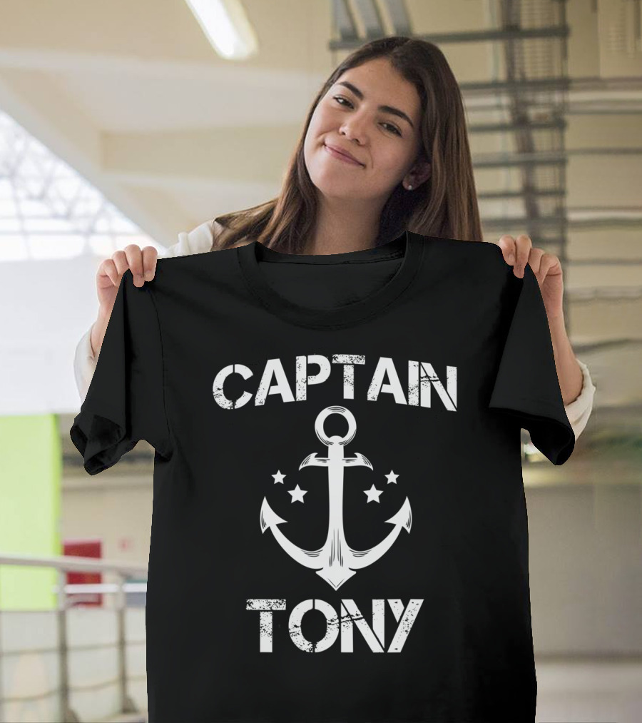 Captain Tony Nautical Anchor Stars T-Shirt