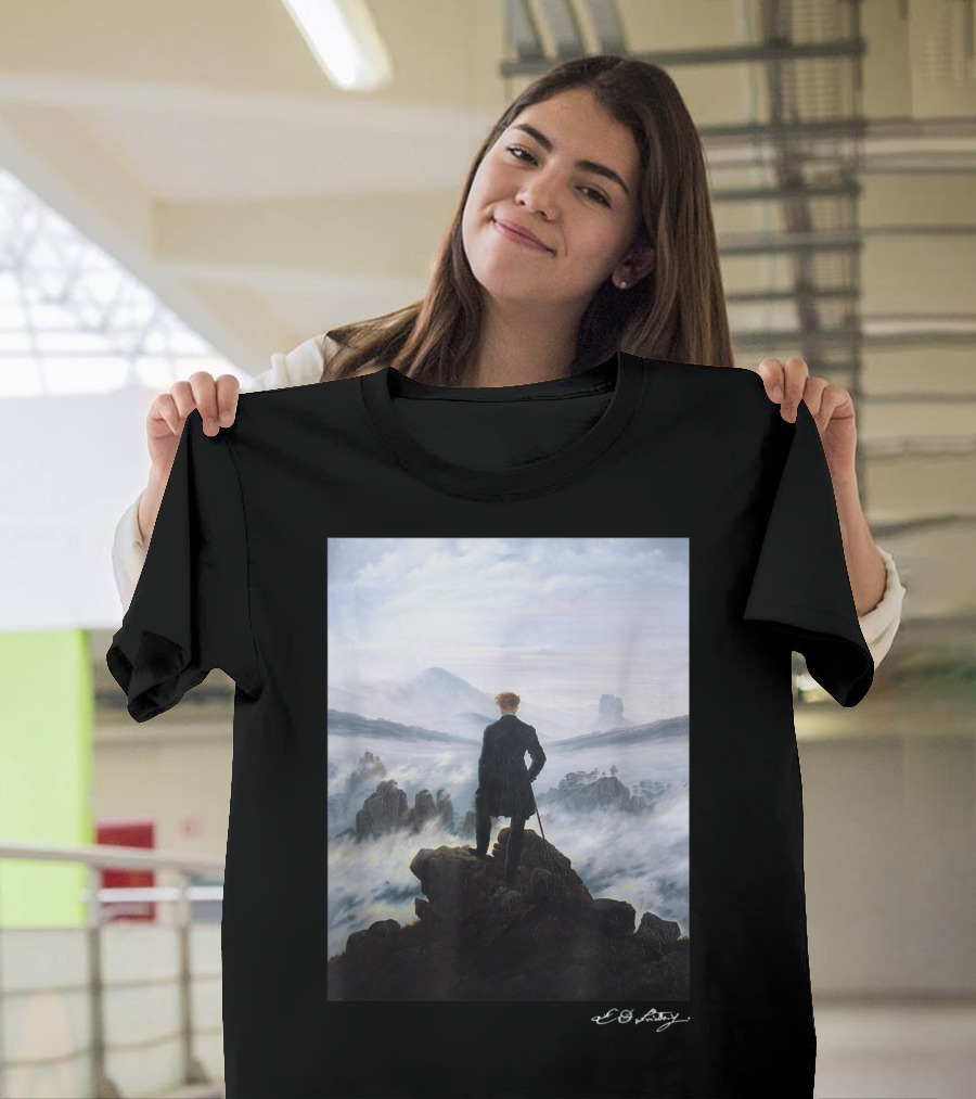 Caspar David Friedrich Wanderer Above The Sea Of Fog T-Shirt