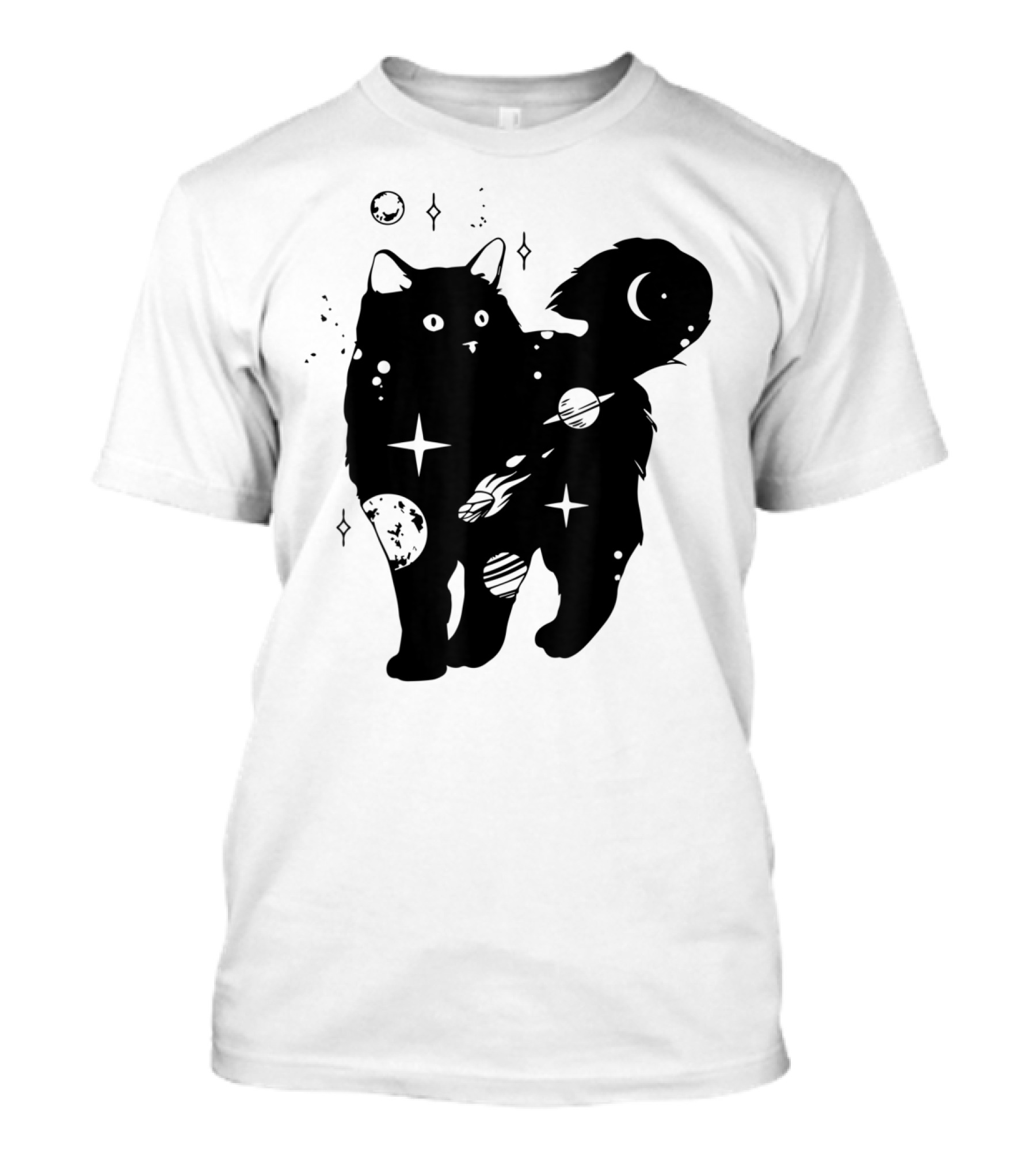 Cat Planets Space Universe Cat Lovers Costume For Man T-Shirt