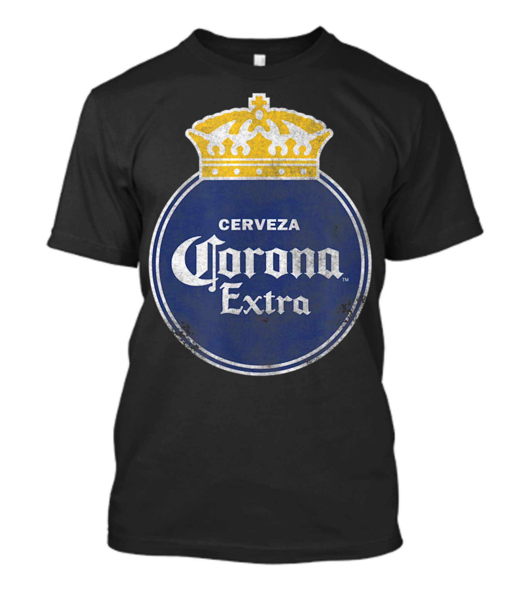 Cerveza Corona Extra Blue Circle With Gold Crown T-Shirt