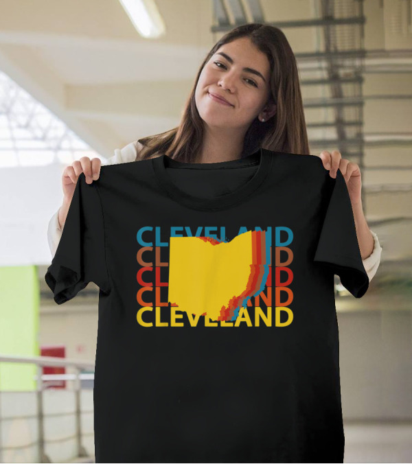 Cleveland Ohio City Oh Colorful State T-Shirt
