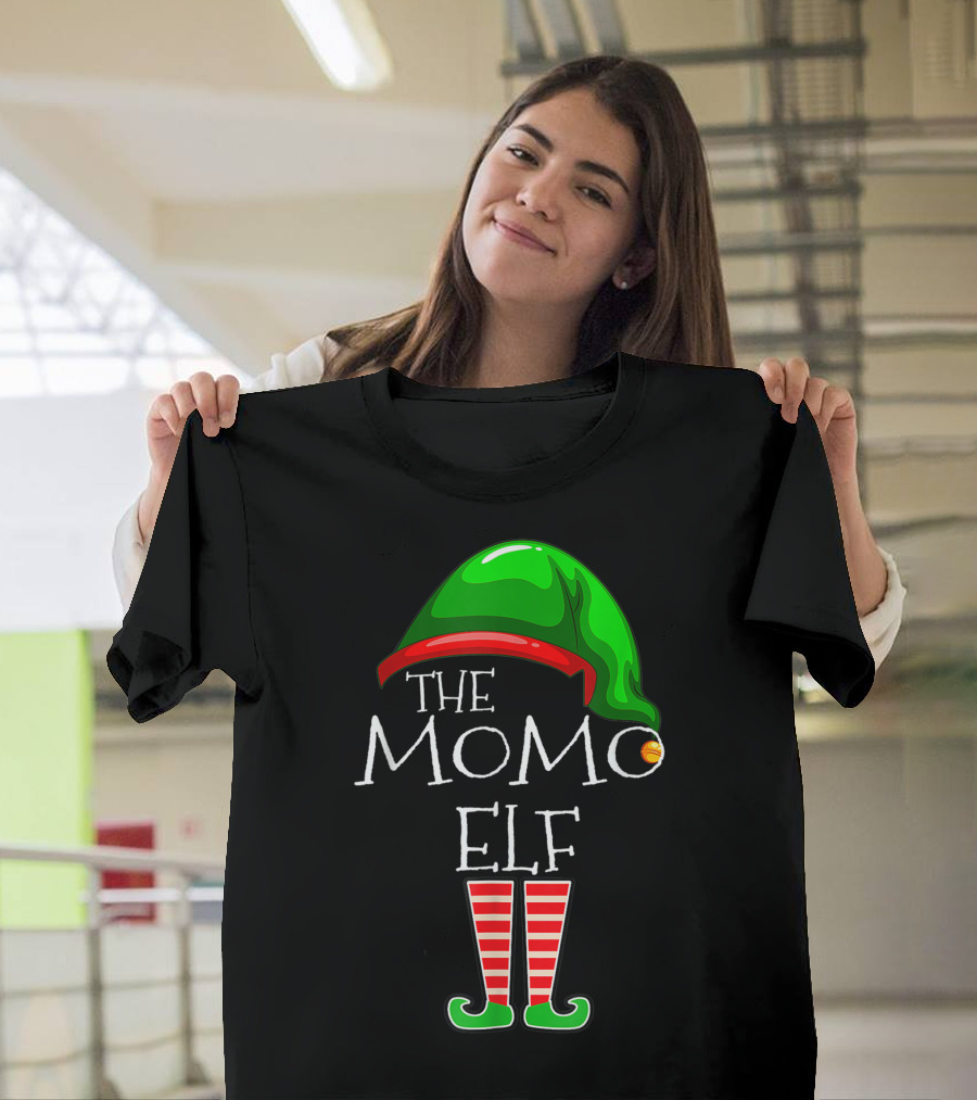 The Momo Elf Green Hat Striped Legs T-Shirt