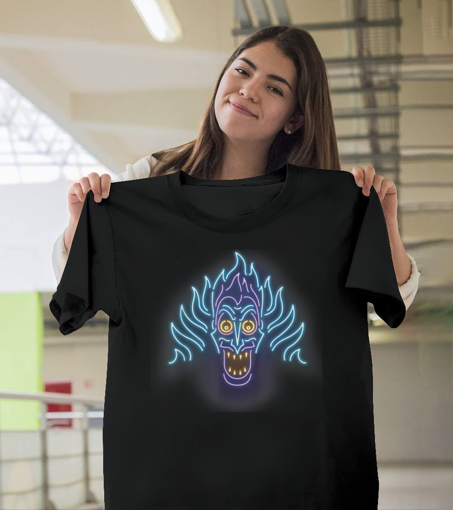 Disney Hercules Hades Neon Head Shot T-Shirt