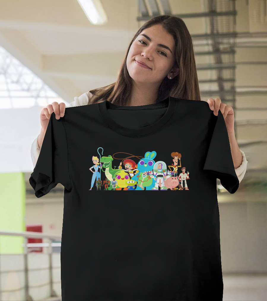 Toy Story 4 Disney Pixar Group Character Lineup T-Shirt