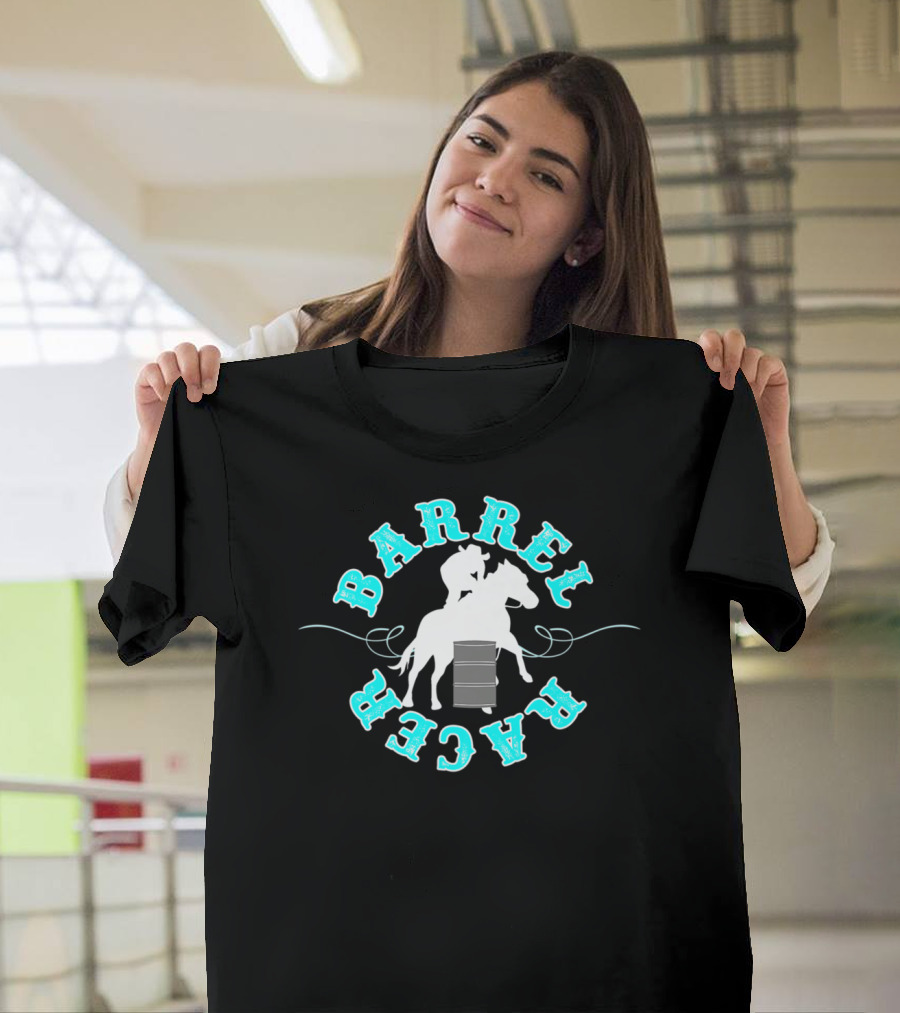 Barrel Racer Cowgirl Rodeo Event Horse Riding T-Shirt