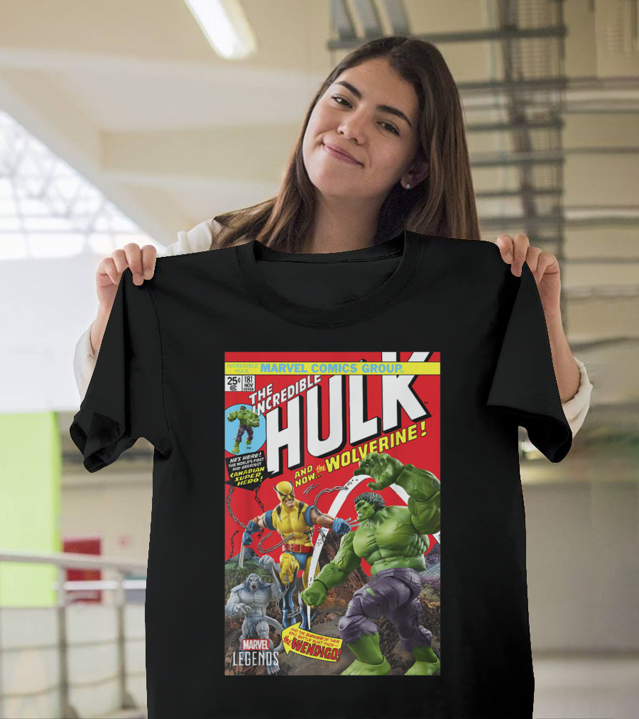 Marvel Comics Group Incredible Hulk and the Wolverine Legends Series Comic T-Shirt