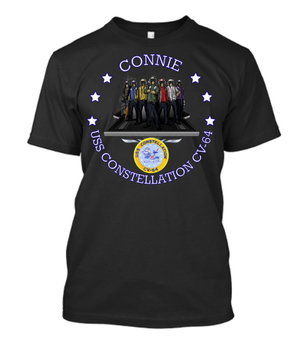 Connie USS Constellation CV-64 Flight Deck Crew Badge T-Shirt
