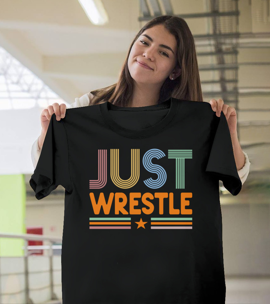 Just Wrestle Vintage Sports Star T-Shirt