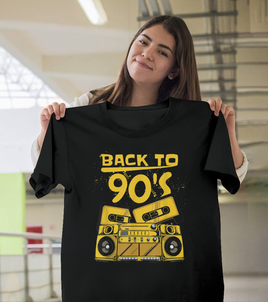 Back To 90'S Vintage Cassette Tape Boombox Classic 80S T-Shirt