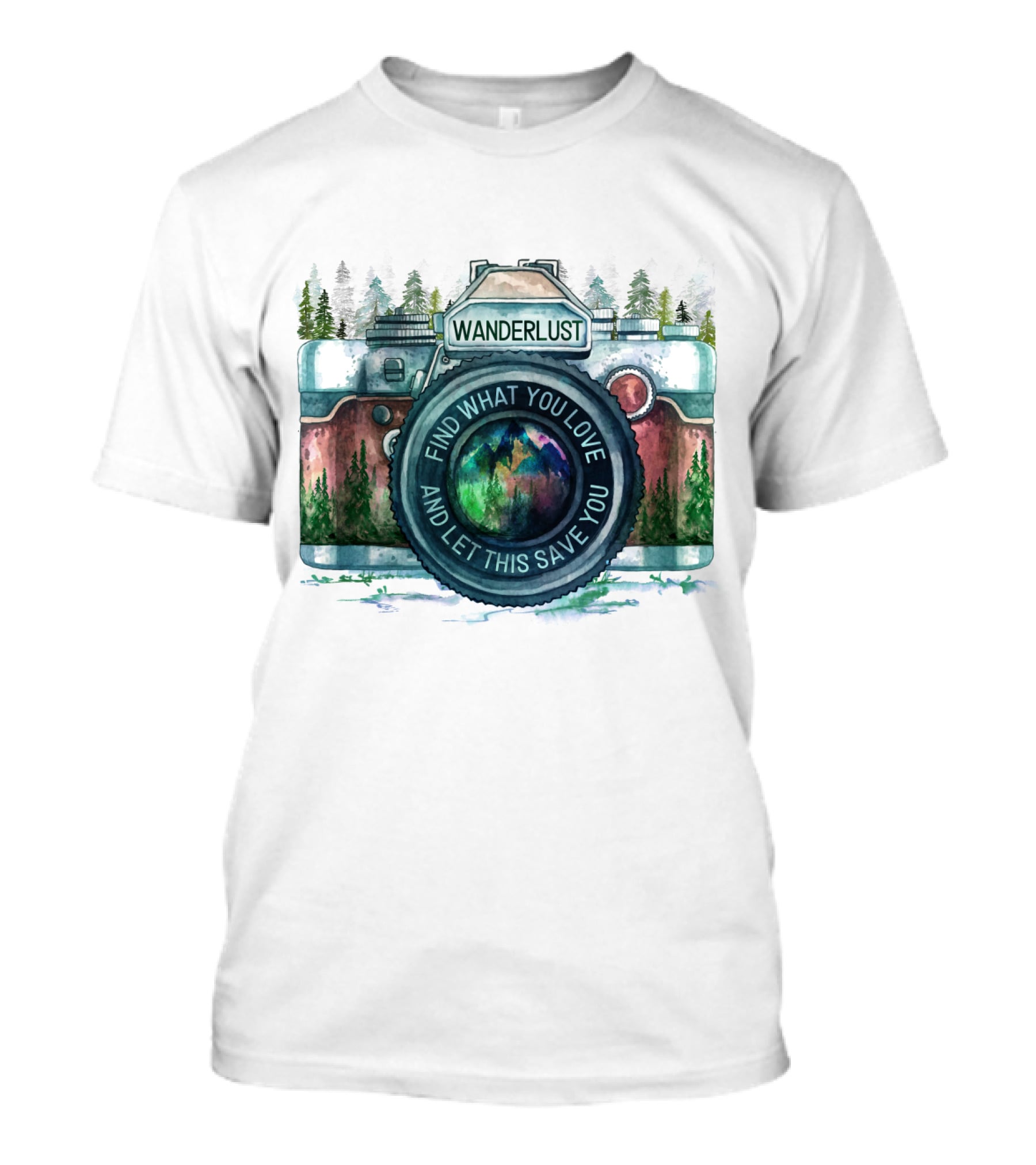 Wanderlust Camera Find What You Love And Let This Save You T-Shirt