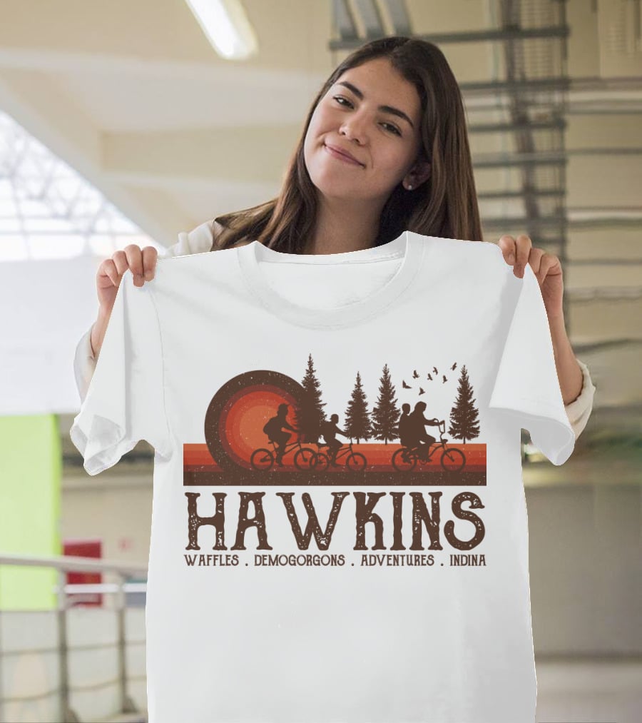 Hawkins Waffles Demogorgons Adventures Indina T-Shirt