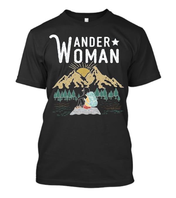 Wander Woman Mountain Hiking Adventure T-Shirt