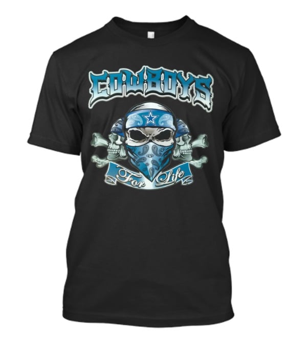 Cowboys For Life Skull Bandana Star T-Shirt