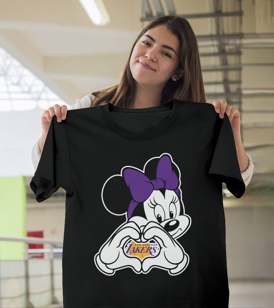 Minnie Mouse Los Angeles Lakers Fan T-Shirt