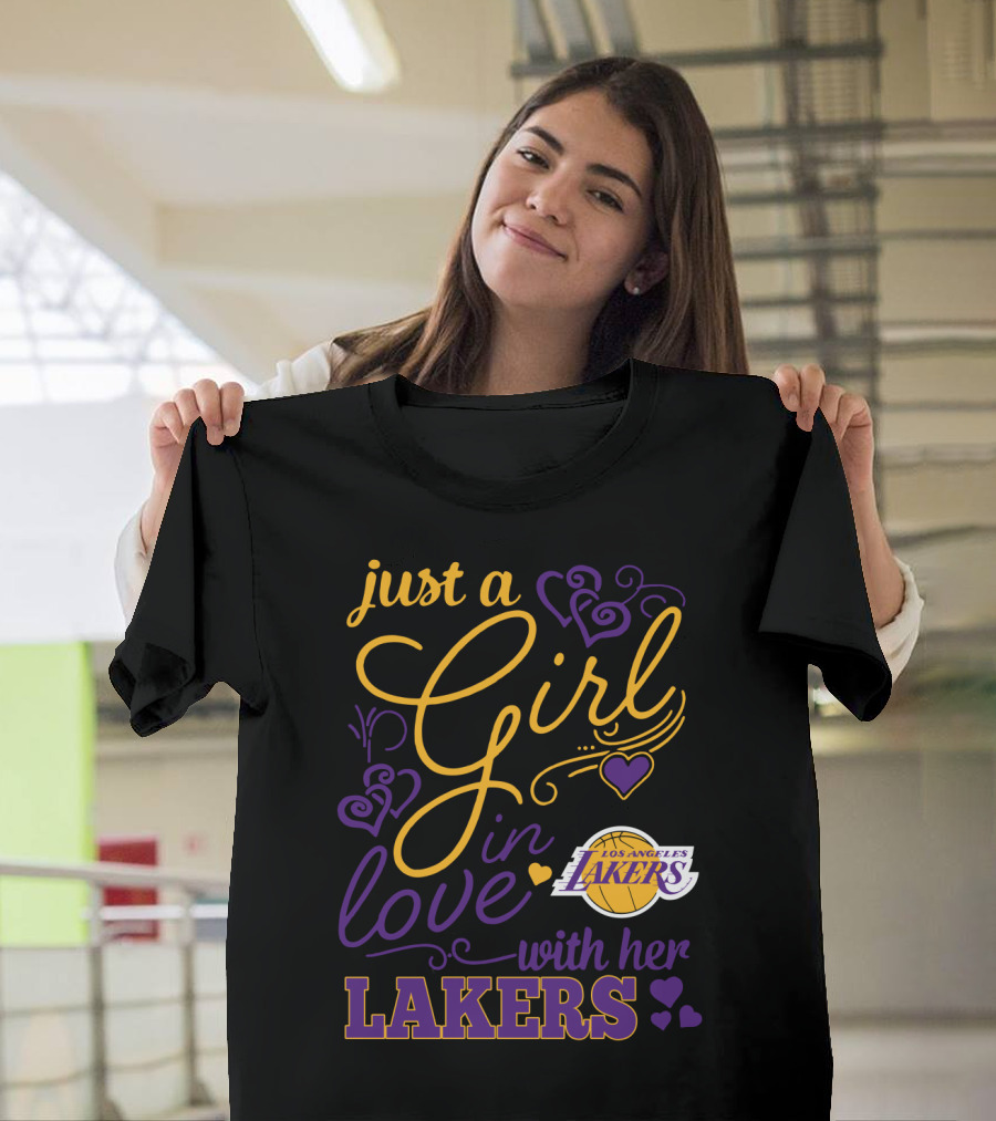 Just A Girl In Love With Her Los Angeles Lakers T-Shirt