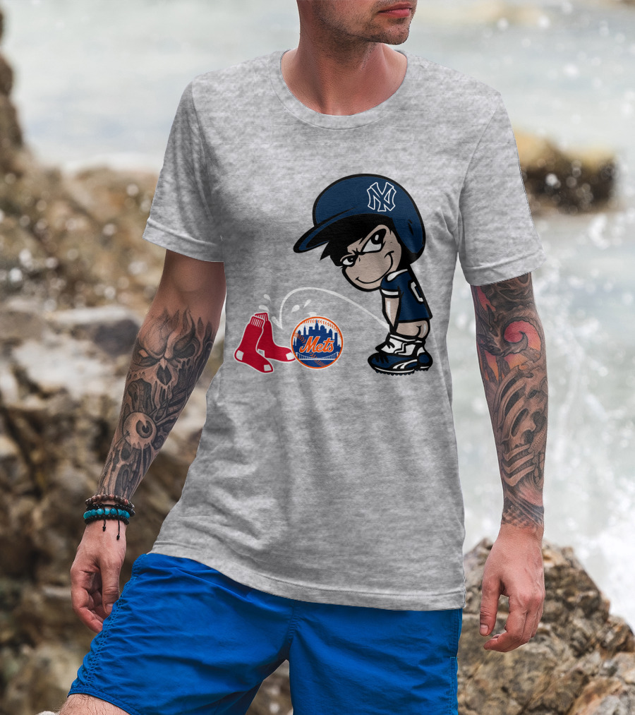 New York Yankees Vs Red Sox Mets Rivalry T-Shirt