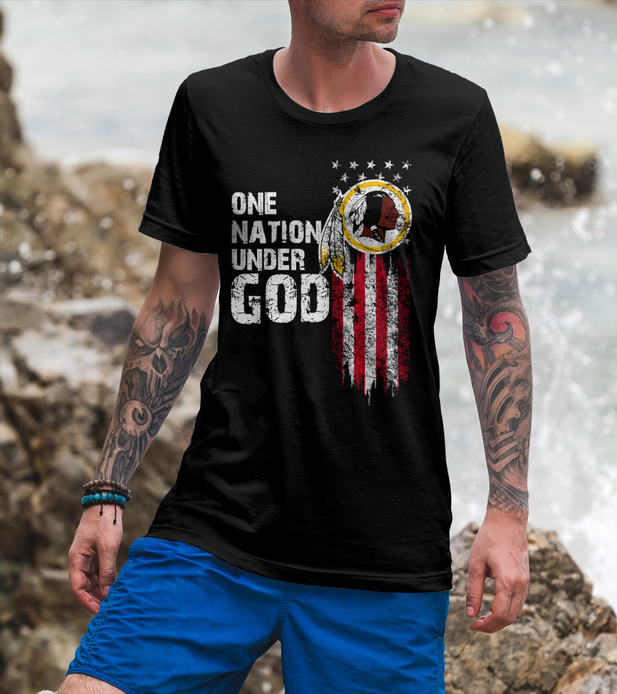 One Nation Under God Washington Redskins T-Shirt