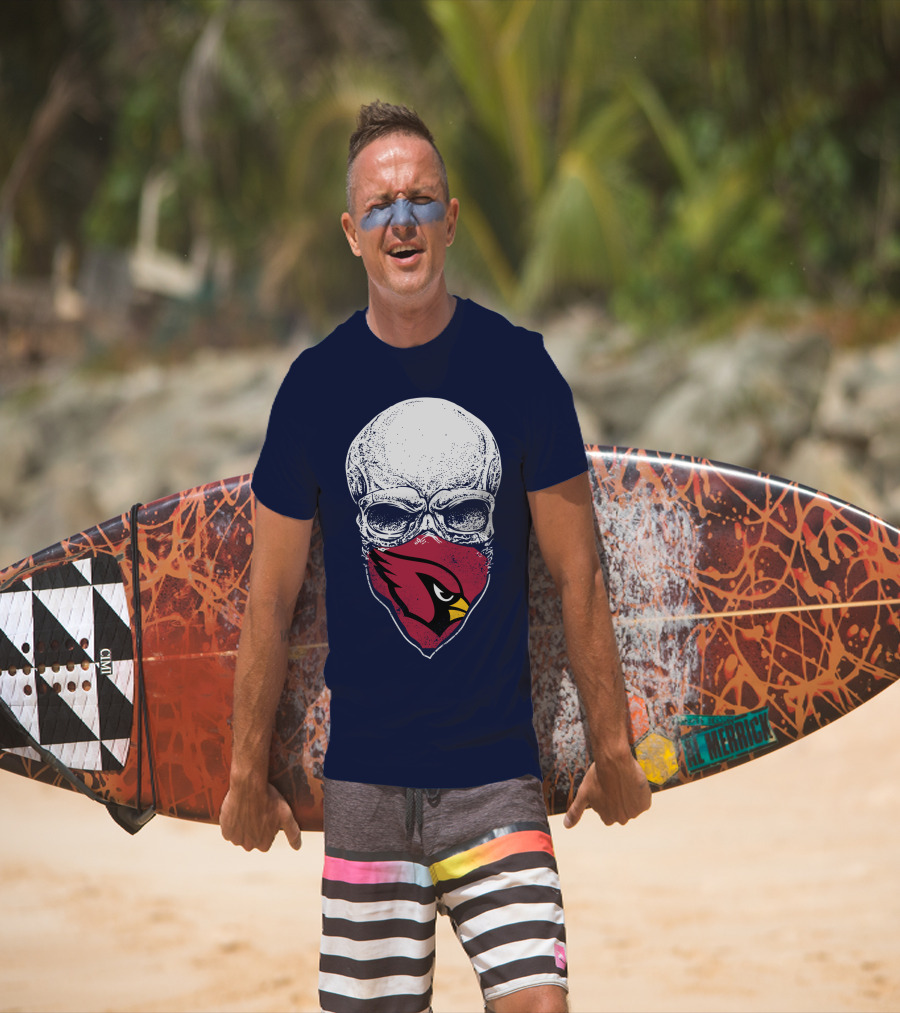 Cardinals Fans Skull Bandana T-Shirt