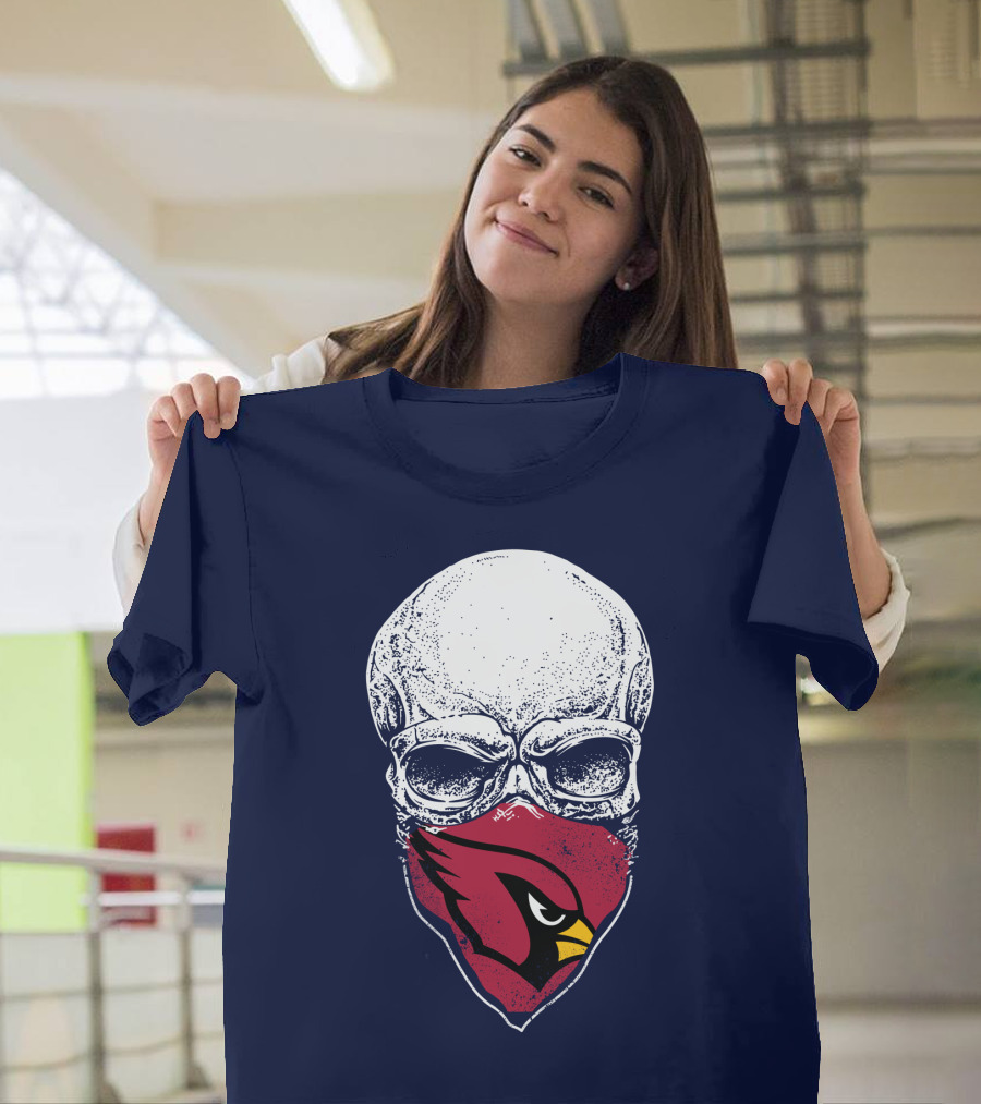 Cardinals Fans Skull Bandana T-Shirt