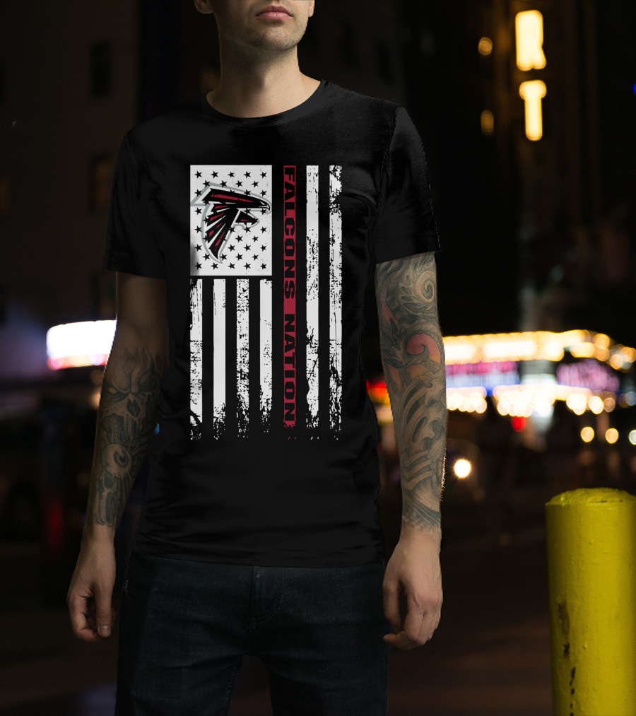 Atlanta Falcons Nation Flag T-Shirt