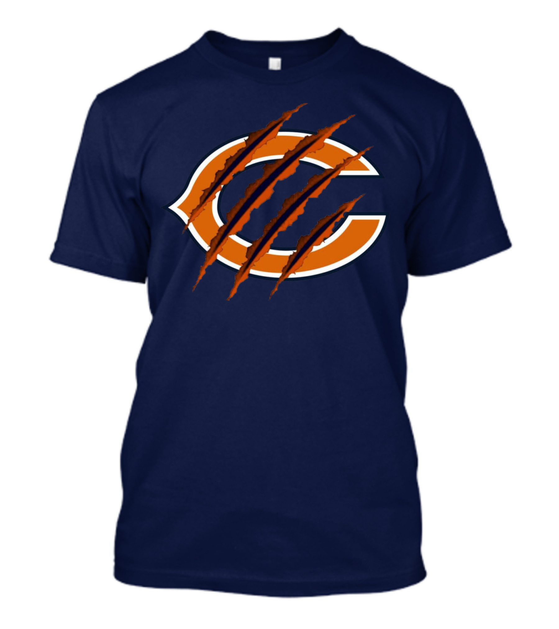 Chicago Bears Logo With Claw Marks T-Shirt