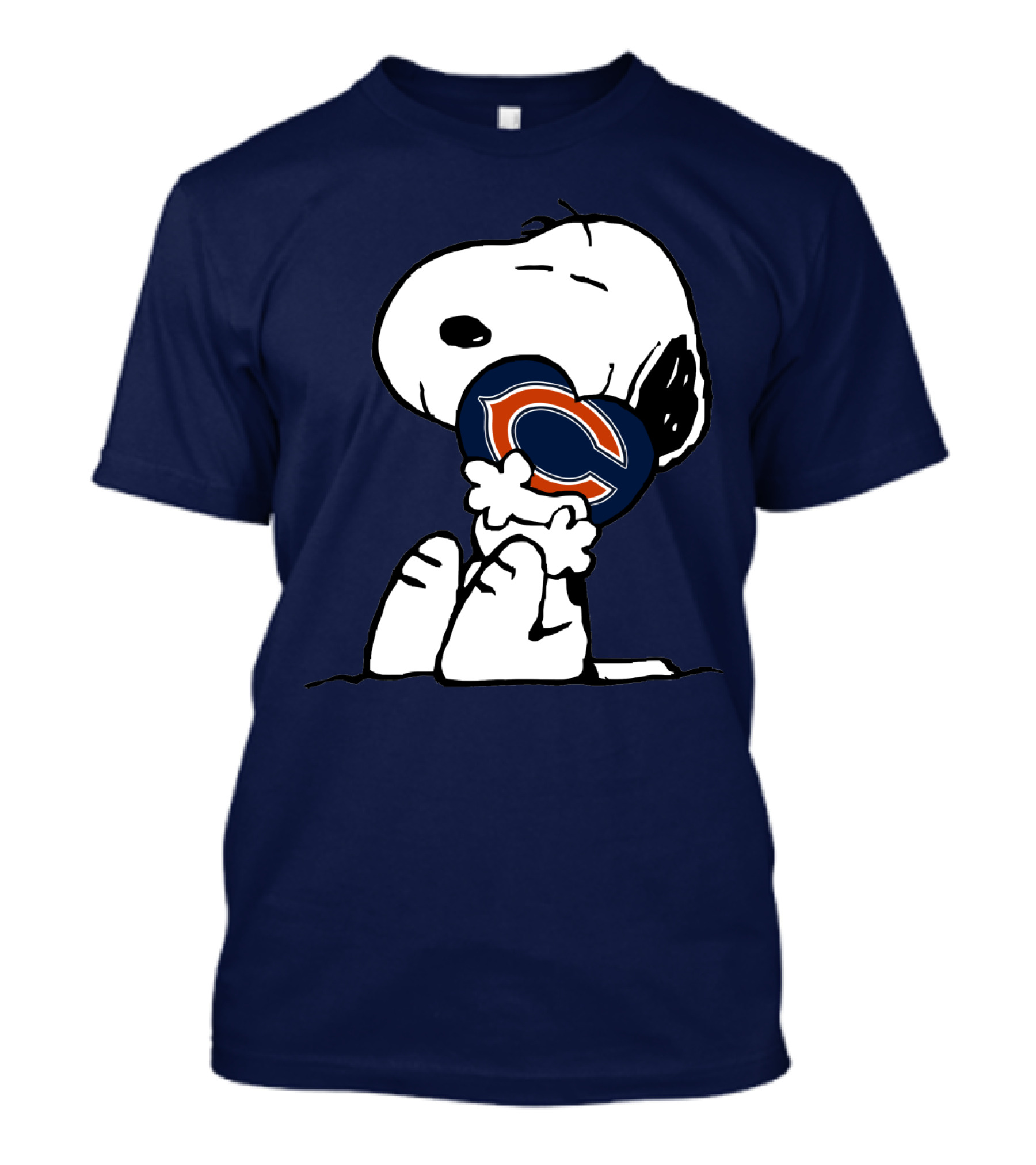 Snoopy Hugging Chicago Bears Heart T-Shirt
