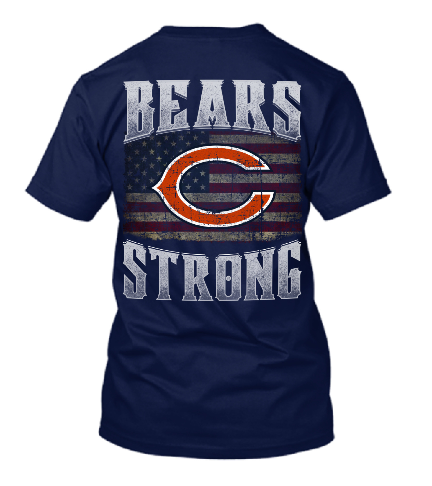 Bears Strong Chicago American Flag T-Shirt