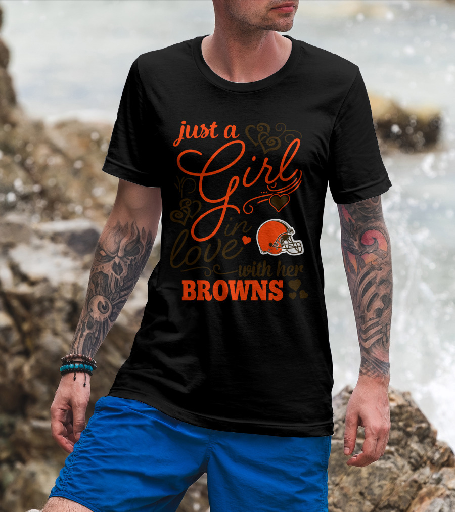 Just A Girl In Love With Her Browns T-Shirt