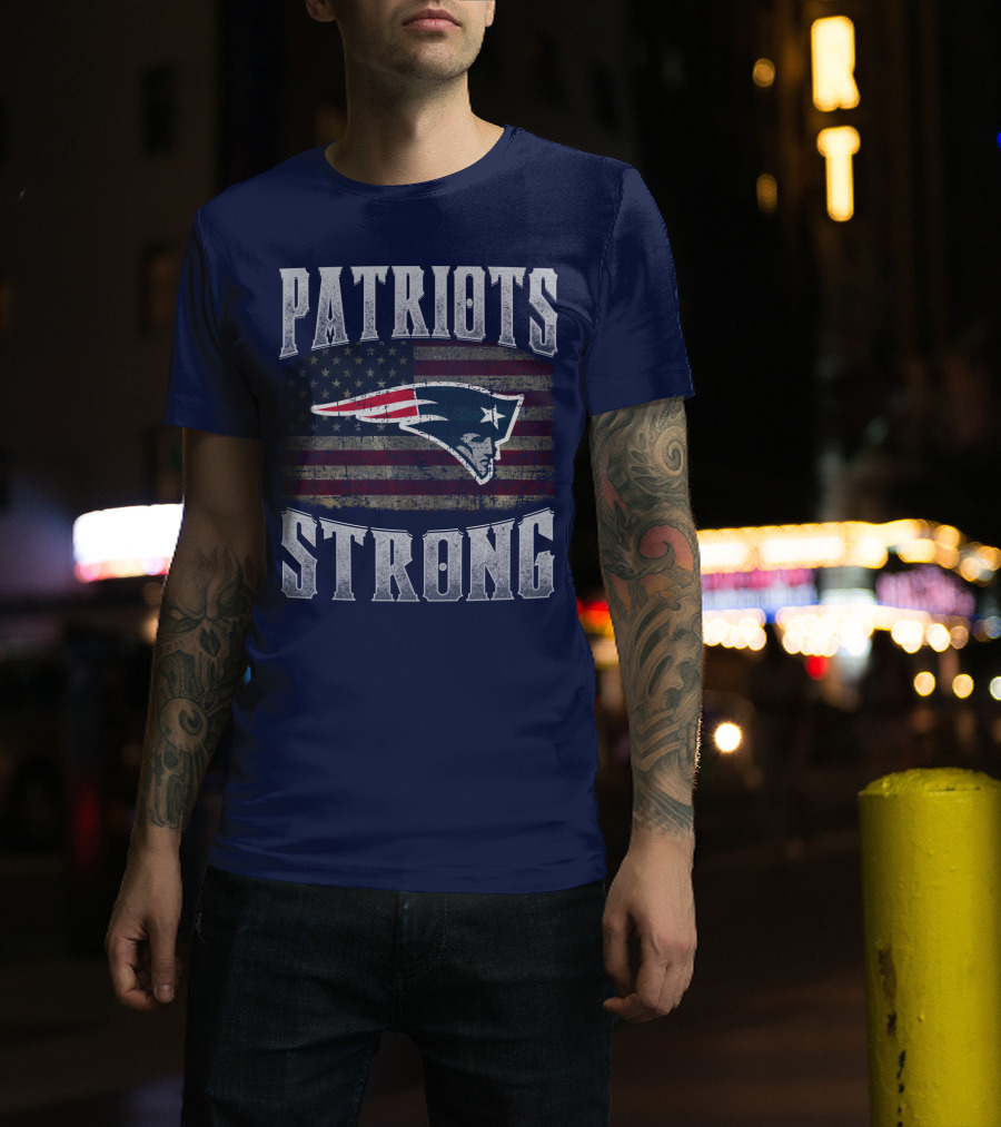 Patriots Strong Flag New England Patriots T-Shirt