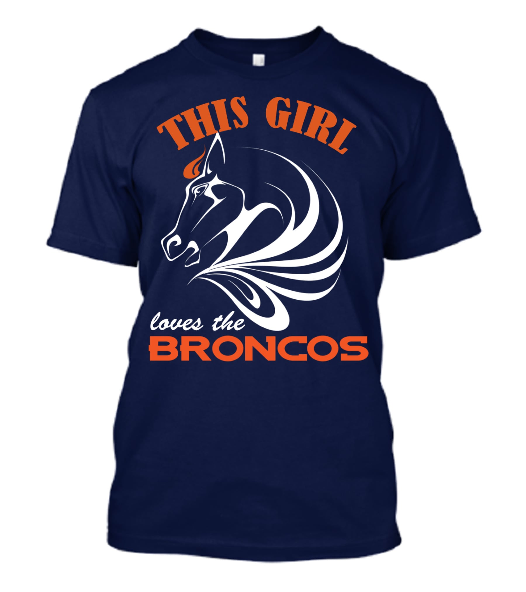 This Girl Loves The Broncos Denver Broncos T-Shirt