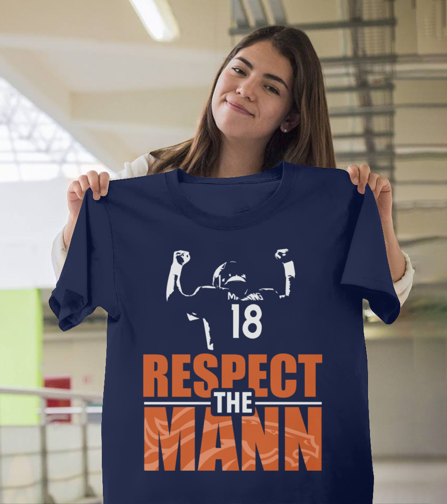 Manning Respect The Mann 18 Denver Broncos T-Shirt