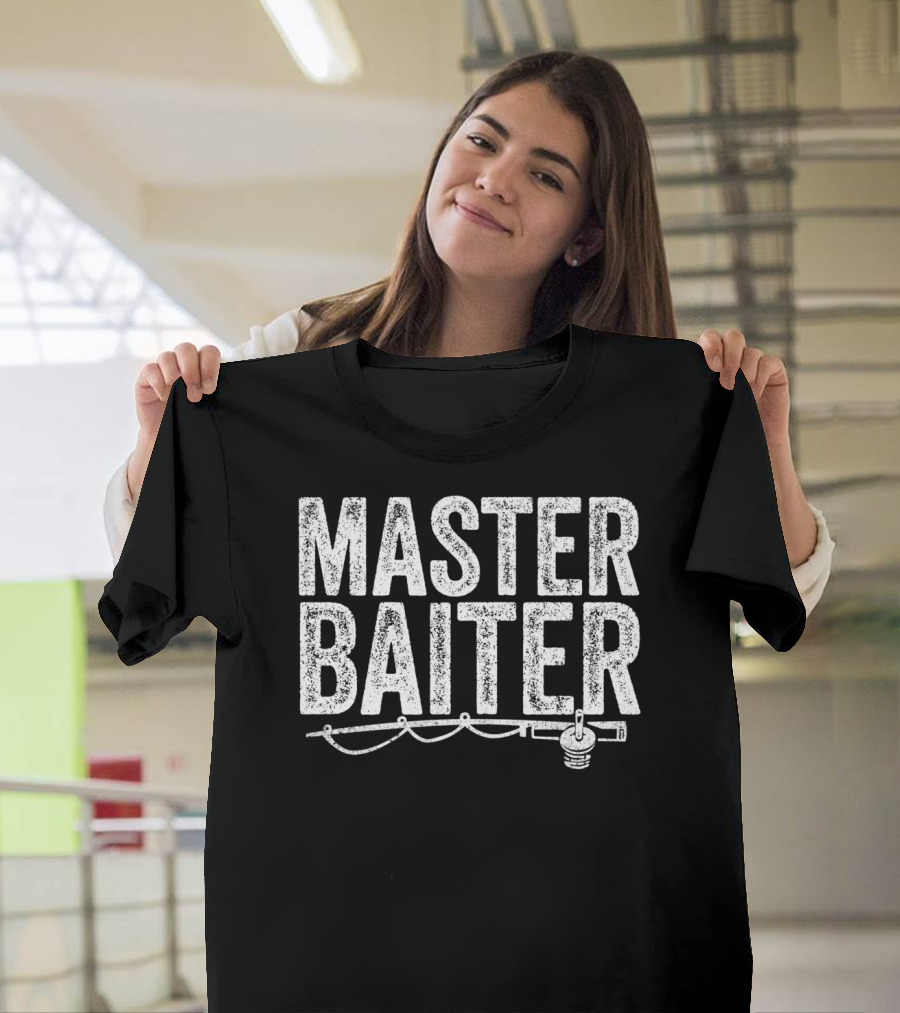 MASTER BAITER Funny Fishing Fish Mens T-Shirt
